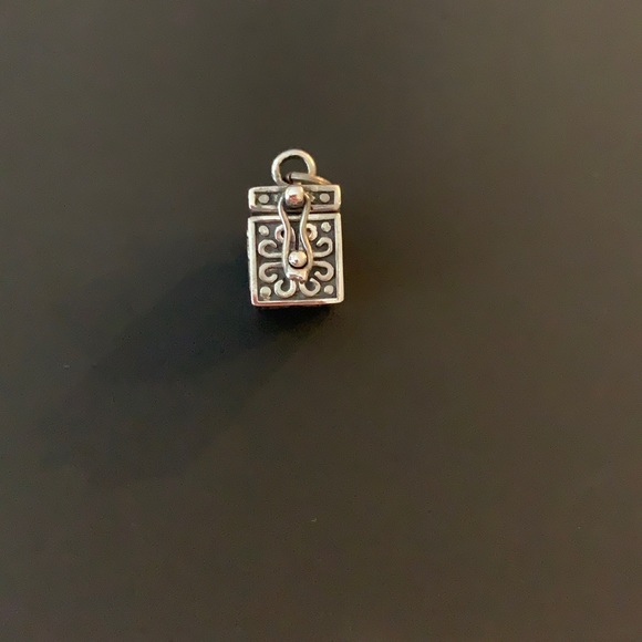 Sterling Silver Prayer Box Pendant - Picture 3 of 12
